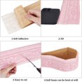 thumbnail image 6 of 88 x 3in Crown Molding Peel and Stick 3D Flexible Foam Wall Trim Pink Self Adhesive Wallpaper Border Sticky Decorative Edging Baseboard Lines for Mirror Border Wall Hotel DIY Decor for DIY, 6 of 9