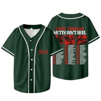 Leon Thomas Mutts Don't Heel Tour 2025 Baseball Jacket Tee Women Men V-neck Short Sleeve T-shirts