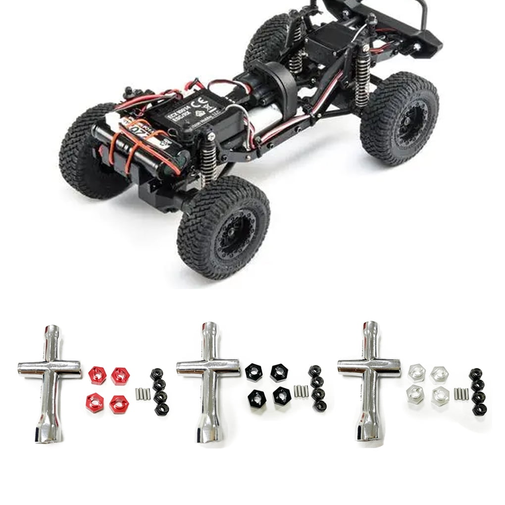 Baohd RCGOFOLLOW Wheel Hex Mount RC Car Part Strong Adapter For 1 24 ECX Barrage Crawler RC Upgrade Part RC Car Accessories Silver Walmart