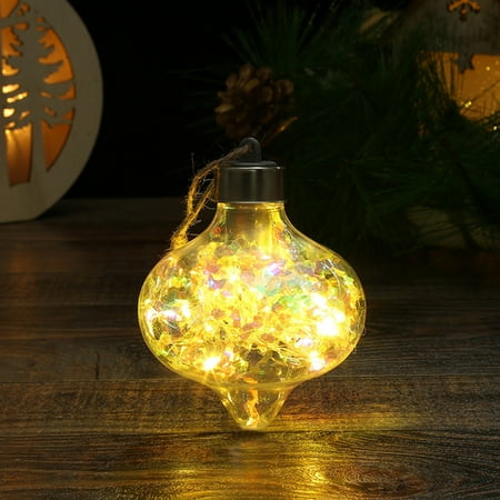 

AIEOTT Christmas LED Transparent Christmas Ball Christmas Tree Pendant Glowing