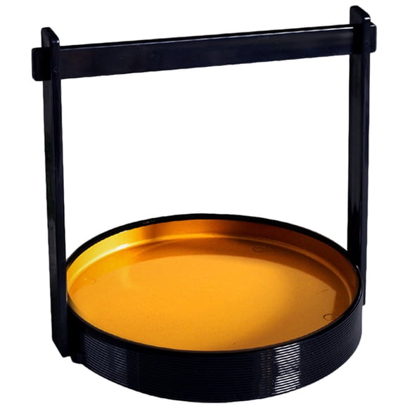 KALLORY Golden Plastic Sushi Tray for Household Sushi Sashimi and Appetizer Serving