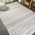 thumbnail image 5 of JONATHAN Y MOROCCAN HYPE 4 x 6 Area Rug, Ifrane Berber Geometric Stripe - Cream/Gray, MOH301A-4, 5 of 10