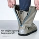 thumbnail image 5 of 1 par de cubiertas para zapatos Wosthever impermeables antideslizantes para bicicletas de carretera Negro S, 5 of 6