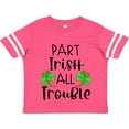 thumbnail image 3 of Inktastic Part Irish All Trouble St. Patrick's Day with Green Clovers Boys or Girls Toddler T-Shirt, 3 of 5
