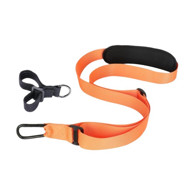 Correa de hombro de nailon ajustable para cortasetos, cortacésped y cortacésped Naranja