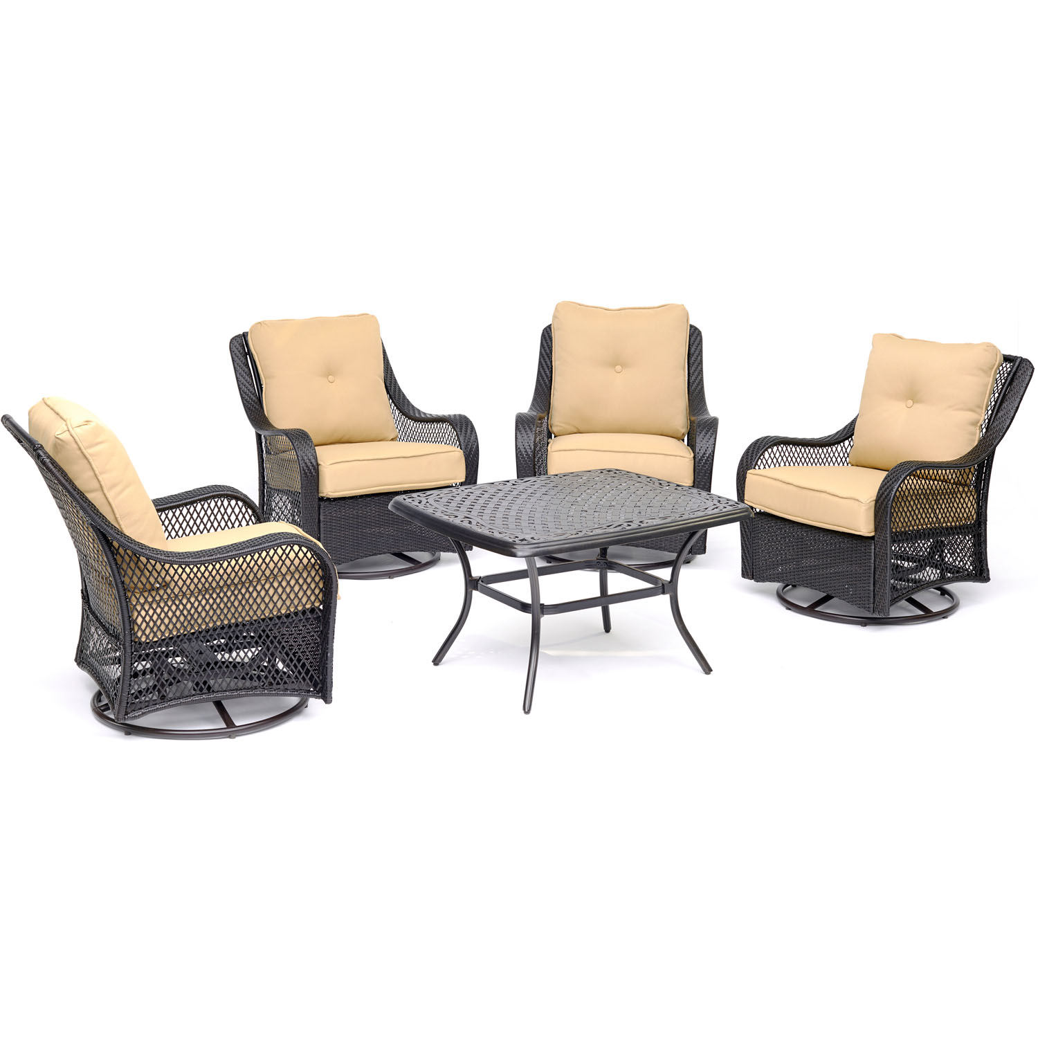 Hanover Orleans 5Piece Patio Chat Set
