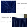 thumbnail image 3 of HEALEEP Housse de Fauteuil en Polyester Bleu Résistante à l'Usure pour Salles à Manger Lot de 1, 3 of 7