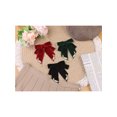 thumbnail image 5 of INSPIRE CHIC Women's Bow Ribbon Velour Alloy Wings Bow Brooch Accessories, 5 of 5