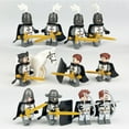 thumbnail image 6 of 12pcs Knight Figure, 2"Knight Sets, Knight Minifigures, Knight Building Blocks, Minifigures Knight Weapons Set Accessories Kit Include Armor Helmet Cloaks Shield Barding Horses, E, 6 of 8