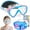 01-Blue&Pink, variant on Vvinca Kids Goggles Snorkel Mask Diving Mask Swimming Goggles with Nose Cover and Straps Cover for Kids and Youth Age 6-14