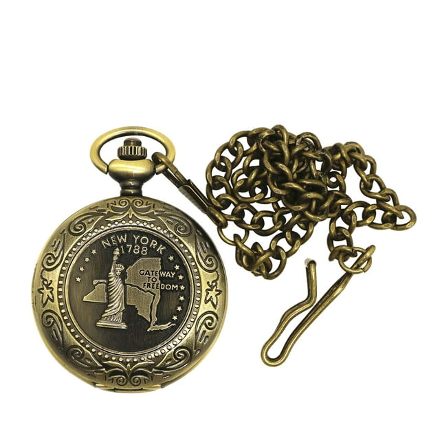 Boussole de Style Montre de Poche Portable Vintage Métal Flip-Open Compas Outils de Navigation avec Chaîne pour le Camping en Plein Air Randonnée
