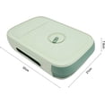 thumbnail image 2 of Caja de huevos verde, caja de almacenamiento de huevos, nevera de huevos 18-21, cesta de huevos de plástico, caja dispensadora de huevos apilable, estante para nevera de huevos, 2 of 5