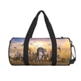 thumbnail image 2 of Easygdp Vintage Wildlife Protection Travel Bag, Camping, Weekend, Carry On Overnight Duffel Bag with Shoulder Strap, 2 of 8