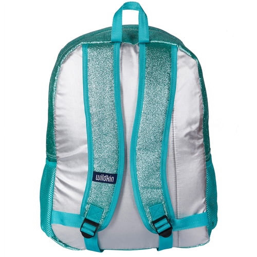 Wildkin Kids 16 Inch Backpack for Boys and Girls, Features Padded Back & Adjustable Straps (Blue Glitter)