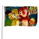thumbnail image 1 of Leo y Tig Bandera impresa con temática, regalo perfecto para fanáticos, amigos y familiares, y adecuada para actividades al aire libre e interiores, decoraciones de fiesta. 120*180CM, 1 of 6