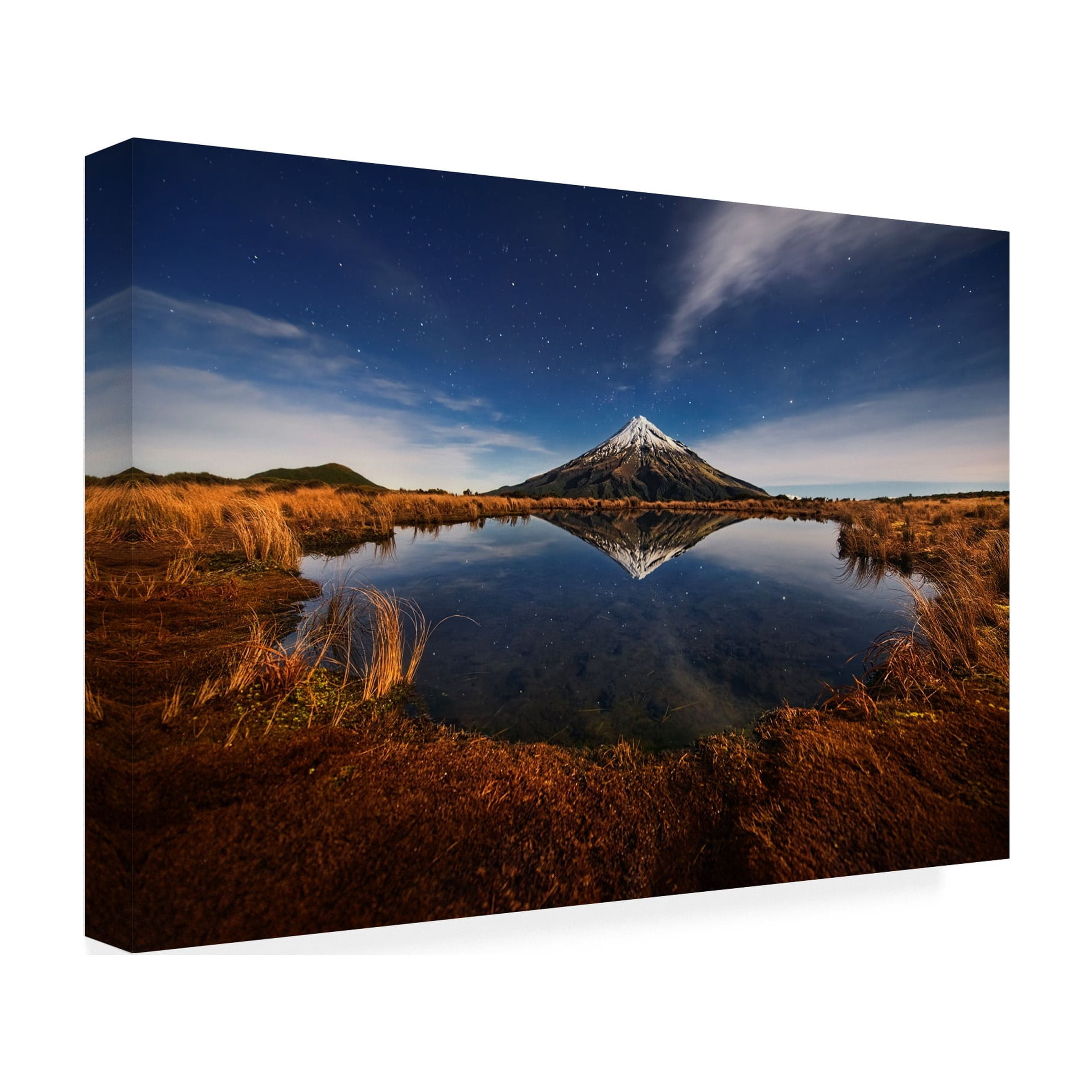 Yan Zhang 'Mount Taranaki' Canvas Art