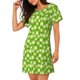 thumbnail image 2 of Fotbe Daisies Flowers Bata de Dormir para Mujer con Estampado, Camisón de Algodón de Manga Corta, Ropa de Dormir Casual, 2 of 6