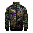 thumbnail image 5 of Chaqueta informal con cremallera para hombre y mujer, ropa de primavera y otoño, con estampado lavado, camisetas de manga larga, chaquetas cómodas hawaianas, abrigos para hombre, 5 of 5
