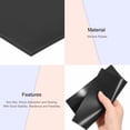 thumbnail image 3 of Uxcell Silicone Rubber Sheet Mat 5.7x7.4inch Black Rubber Pad for Furniture, Anti-Skid Door Sealing Strip, DIY Craft, 3 of 5