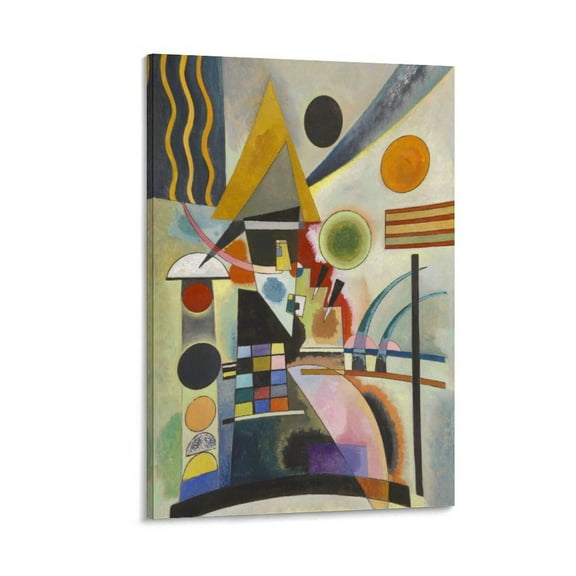 Wassily Kandinsky Swinging Artworks Picture Print Poster Wall Art Painting Canvas Gift Decor Home Posters Decorative 16x24inch(40x60cm)