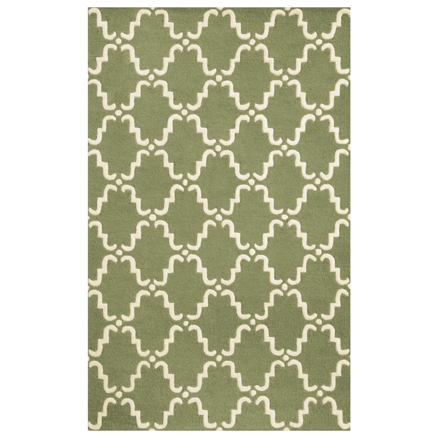 Moroccan Lattice Wool Area Rug Collection