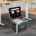 thumbnail image 2 of Locking Mobile Business Case, Aluminum Alloy File Lock Box, Hand pull File Case, 2 of 16