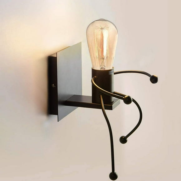 Wandleuchte, Industrielle Leuchte Retro tive Leuchte E27 Eisen Art Art Deco für Wohnzimmer, Schlafzimmer Wandleuchte