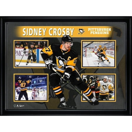 Sidney Crosby Framed 4 Photo Collage Pittsburgh Penguins - Officially Licensed NHL Wall Art