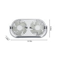 thumbnail image 3 of Dvkptbk Desktop Double-Headed, Dual-Blade Aromatherapy Fan, USB Rechargeable Tabletop Fan with Aromatherapy Tablet in 3 Speeds Rechargeable Fans Home Essentials, 3 of 8