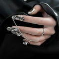 thumbnail image 1 of Jinsinto 4pcs Queen Fingernail Claw Nail Rings Set Finger Tip Protection Belly, 1 of 5