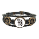 thumbnail image 1 of La inscripción chino Apellido personaje sol Pulsera marina tejida en cuero, 1 of 4