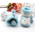 thumbnail image 4 of Newborn Baby Boys Girls Winter Snow Boots Infants Warm Crib Shoes Booties, Blue, 4 of 6