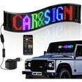 thumbnail image 2 of G · PEH Scrolling LED Sign,Programmable Flexible LED Matrix Panel,LED Sign for Car,Bluetooth APP Control,DIY Design Text, Patterns, Animations, 2 of 7