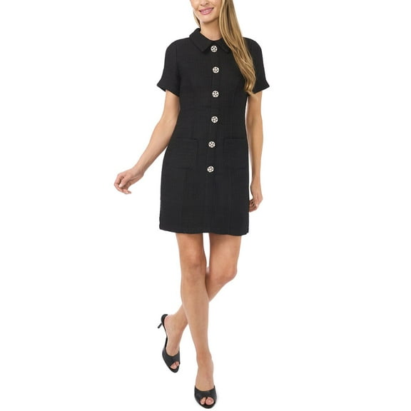 CeCe womens  Slim Fit Dress, 16, Black