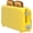 Yellow, variant on 2-Slice Toaster with 10" Extra Long Slot, 6 Browning Levels, Removable Crumb Tray, Defrost, Reheat & Cancel Functions, Auto Shut-Off Safety,Yellow