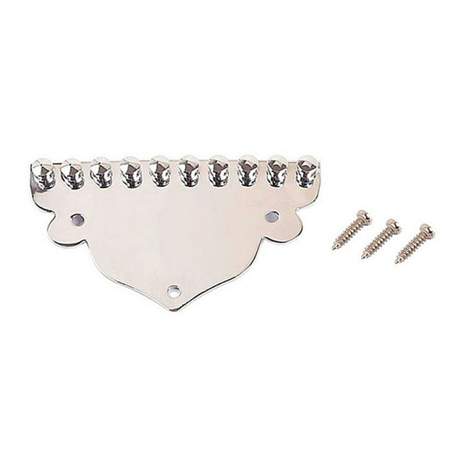 QualitChoice Mandolin Tailpiece Professional Spare Parts Fittings Metal String Fixator Universal Mandolins Component Replace Part As shown 1Set