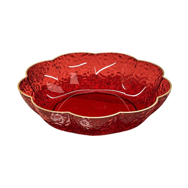 Yhmxh Premium Clear 9.6 Inch Kitchen Serving Tray For Party Versatile Fruit Snack And Salad Platter Fruit Bowl Living Room Dried Fruit Bowl Kitchen Essentials Home and Kitchen Kitchen Tools