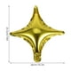thumbnail image 2 of 20 globos de aluminio de 25 cm (10 pulgadas), pequeños globos Shuriken, suministros para fiestas, globos decorativos (dorados), 2 of 8