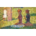 thumbnail image 2 of Seurat, Georges 18x13 Gold Ornate Wood Framed with Double Matting Museum Art Print Titled - La Grande Jatte, 2 of 4