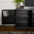Walker Edison Transitional TV Stand for TVs up to 66", Black
