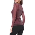 thumbnail image 4 of Allegra K Women's Long Sleeve Mesh with Spaghetti Strap Camisole Tops, 4 of 6