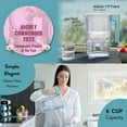 thumbnail image 4 of Perfect Pour 6 Cup Water Filter Pitcher by Aqua Optima, Ergonomic, Eliminates Splashes and Spills, BPA Free, WQA Certified, includes 6 Evolve+ Water Filters, Teal, 4 of 14