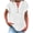 White, variant on Womens Tops Fashion Casual V Neck Button Down Short Sleeve Solid Color T Shirt Soft Cotton Linen Blend Comfortable For Dating Work Vacation Outdoor Activities 3Xl Sweaters For Women