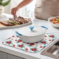 thumbnail image 2 of Pioneer Flower Floral Print Pattern Kitchen Dish Drying Mat 1 Pack, Ultra Absorbent Microfiber Drainer Mat, 16"x18", 2 of 6