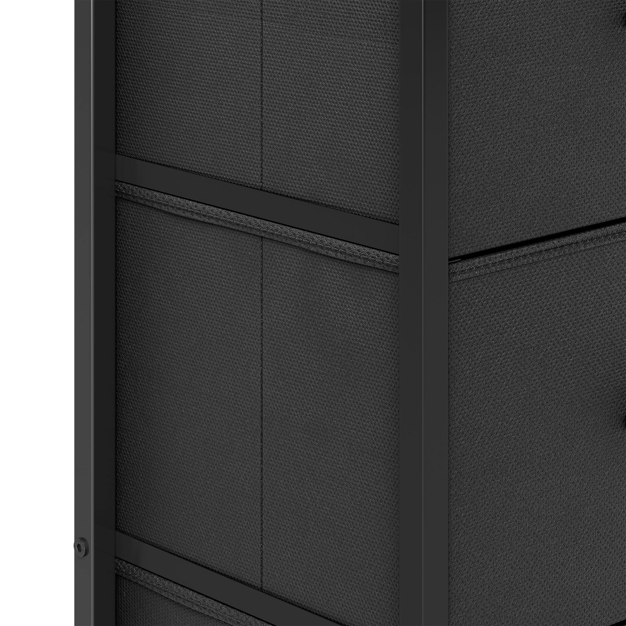 Uforic 8 Drawer Dressers for ,Chest of Drawers Fabric Storage Dressers for Living Room Black