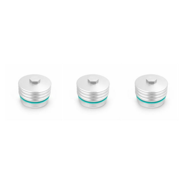 Guardoinrt Alloy Aluminum Oil Filter Cover For N53 N55 - Integrated Processing Rust-proof Anti-corrosion Silver 3Set