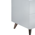 thumbnail image 3 of ACME Elms Accent Table with 2 Drawers in White, 3 of 6