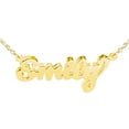 thumbnail image 3 of Personalized Handcrafted Double 3D Name Pendant Necklace in Sterling Silver or over 14Kt Gold Plated Sterling Silver, 3 of 4