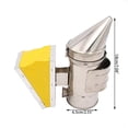 thumbnail image 3 of 1 Pcs Mini Enfumoir Manuel en Acier Inoxydable pour Abeilles Kit d'Émetteur Outil d'Apiculture Équipement Pulvérisateur de Fumée pour Ruche, 3 of 6
