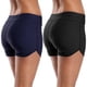 thumbnail image 1 of Bañador tipo bikini con pantalones cortos lisos para mujer, 1 of 4